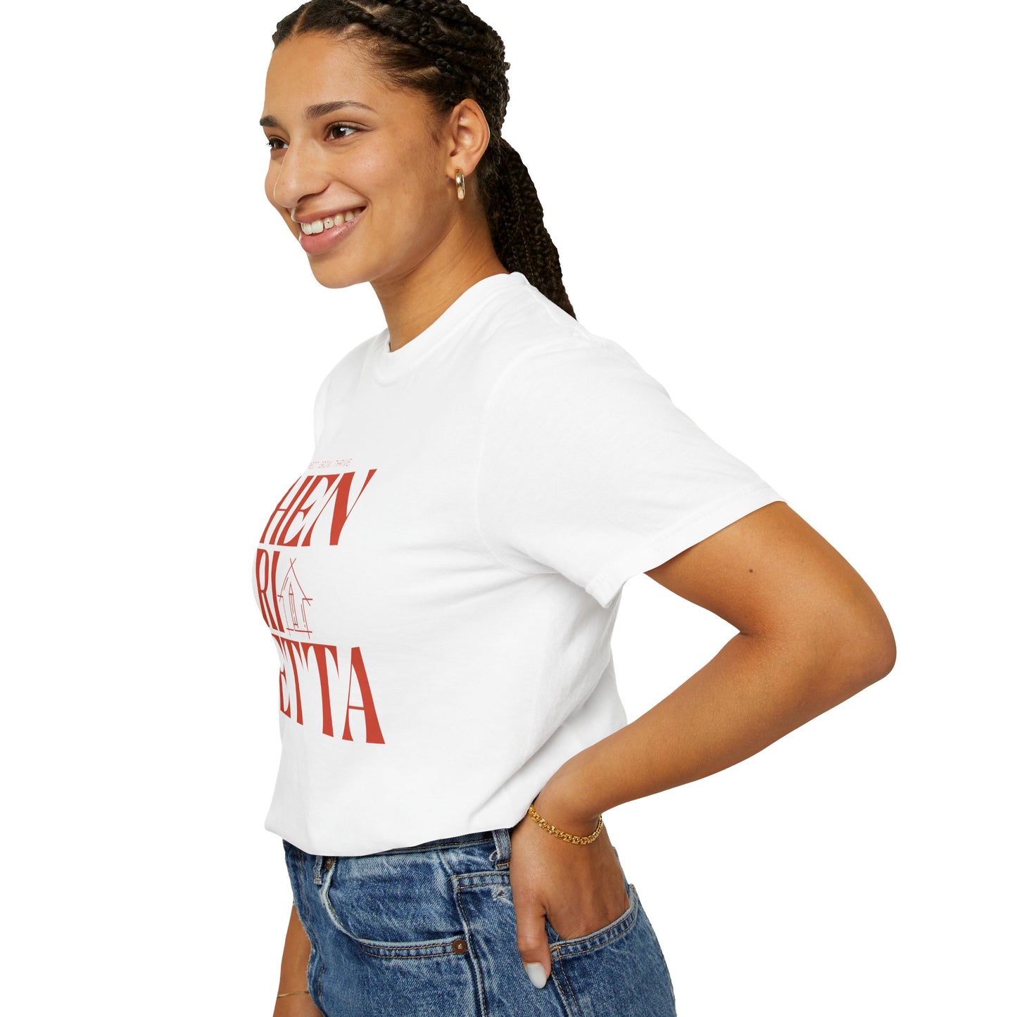 Henrietta, NY Ivory Comfort Colors Womens Graphic Tee, Local Hometown T-Shirt