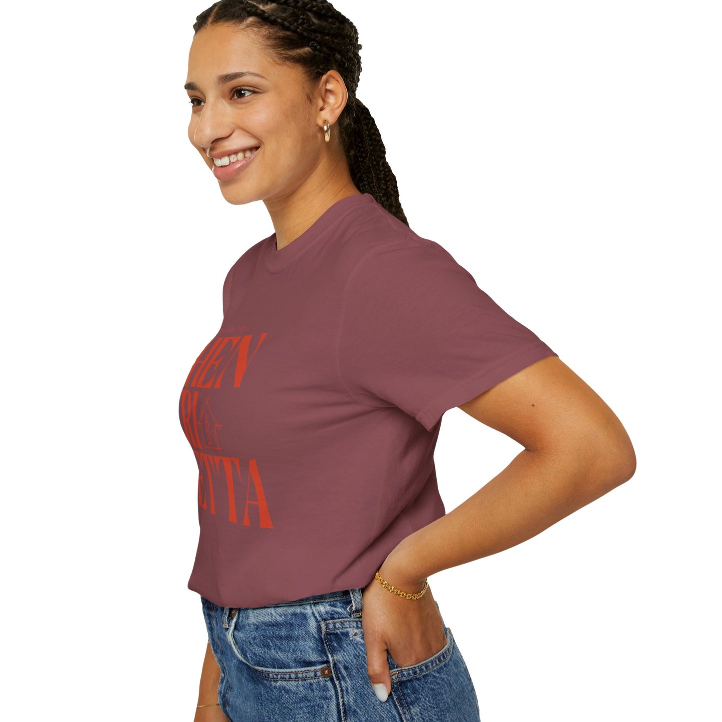 Henrietta, NY Ivory Comfort Colors Womens Graphic Tee, Local Hometown T-Shirt