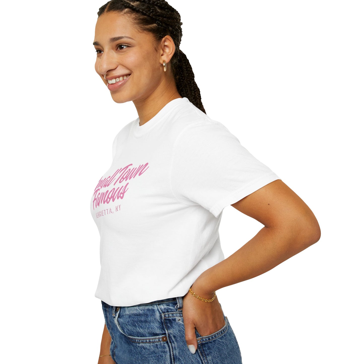 Small Town Famous, Customizable Town, Womens Tee