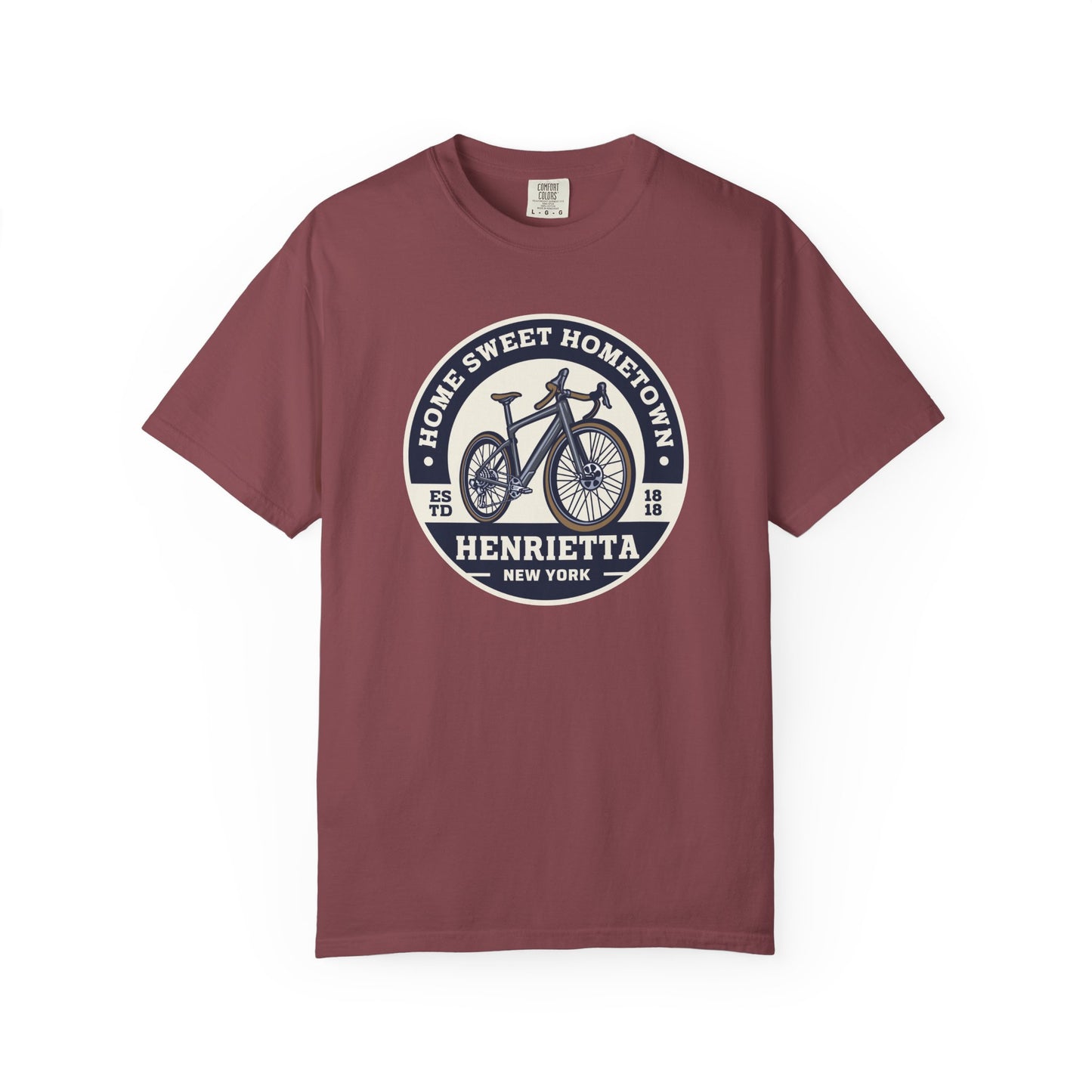 Mens Home Sweet Hometown Bicycle T-shirt