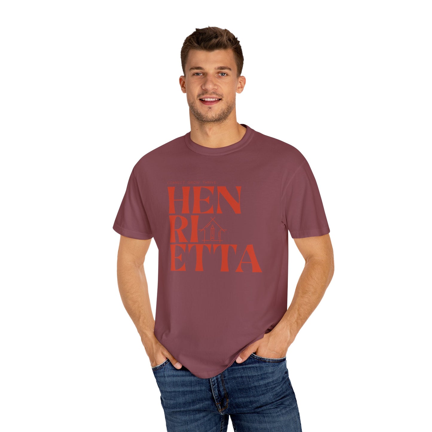 Mens Henrietta, NY Comfort Colors Graphic Tee, Local Hometown T-Shirt