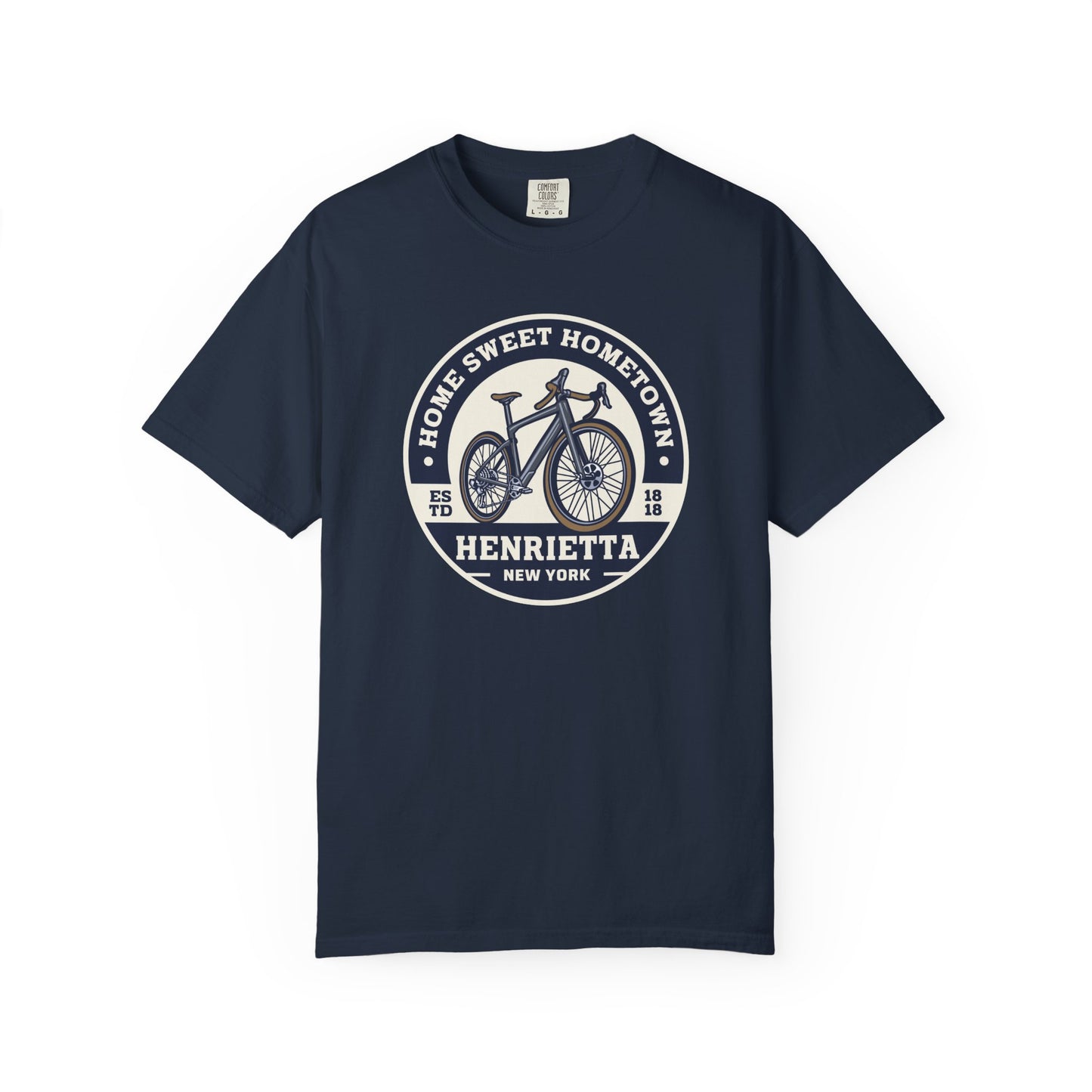 Mens Home Sweet Hometown Bicycle T-shirt