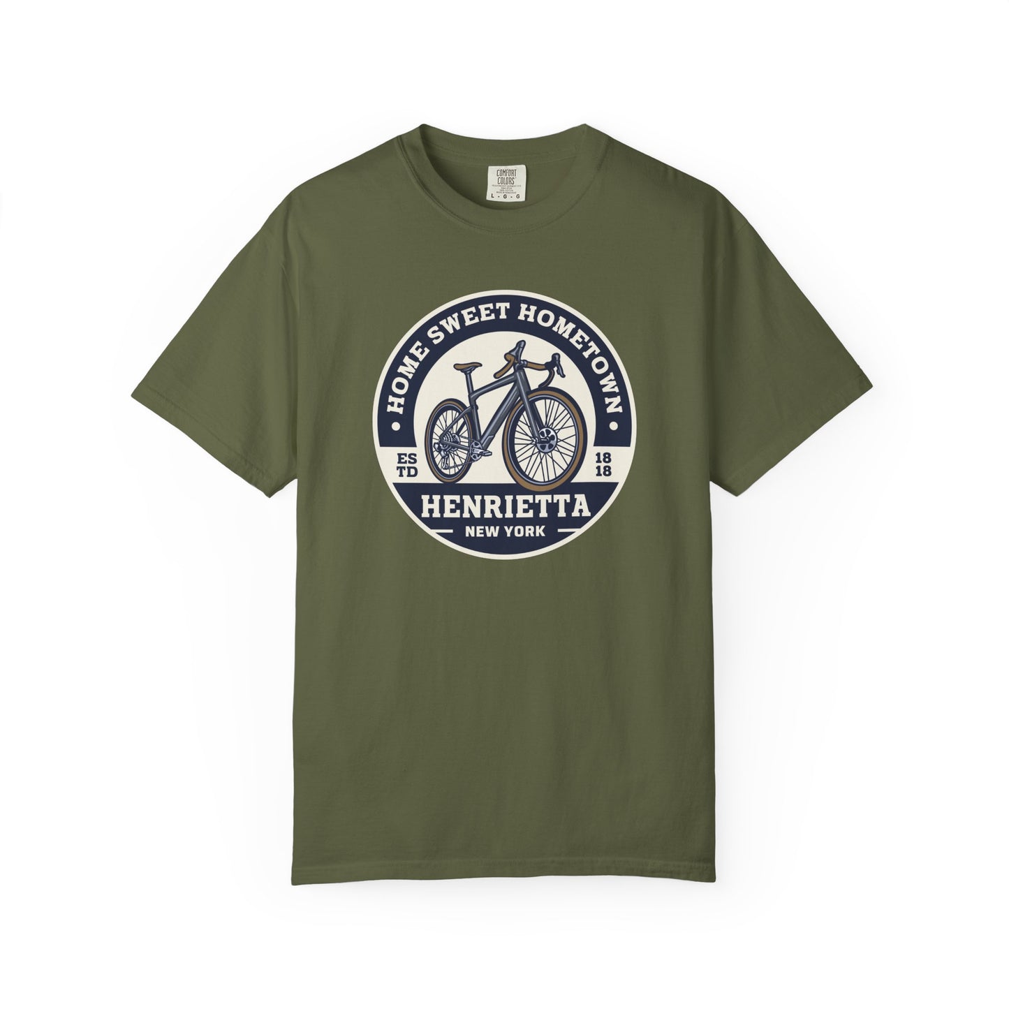 Mens Home Sweet Hometown Bicycle T-shirt