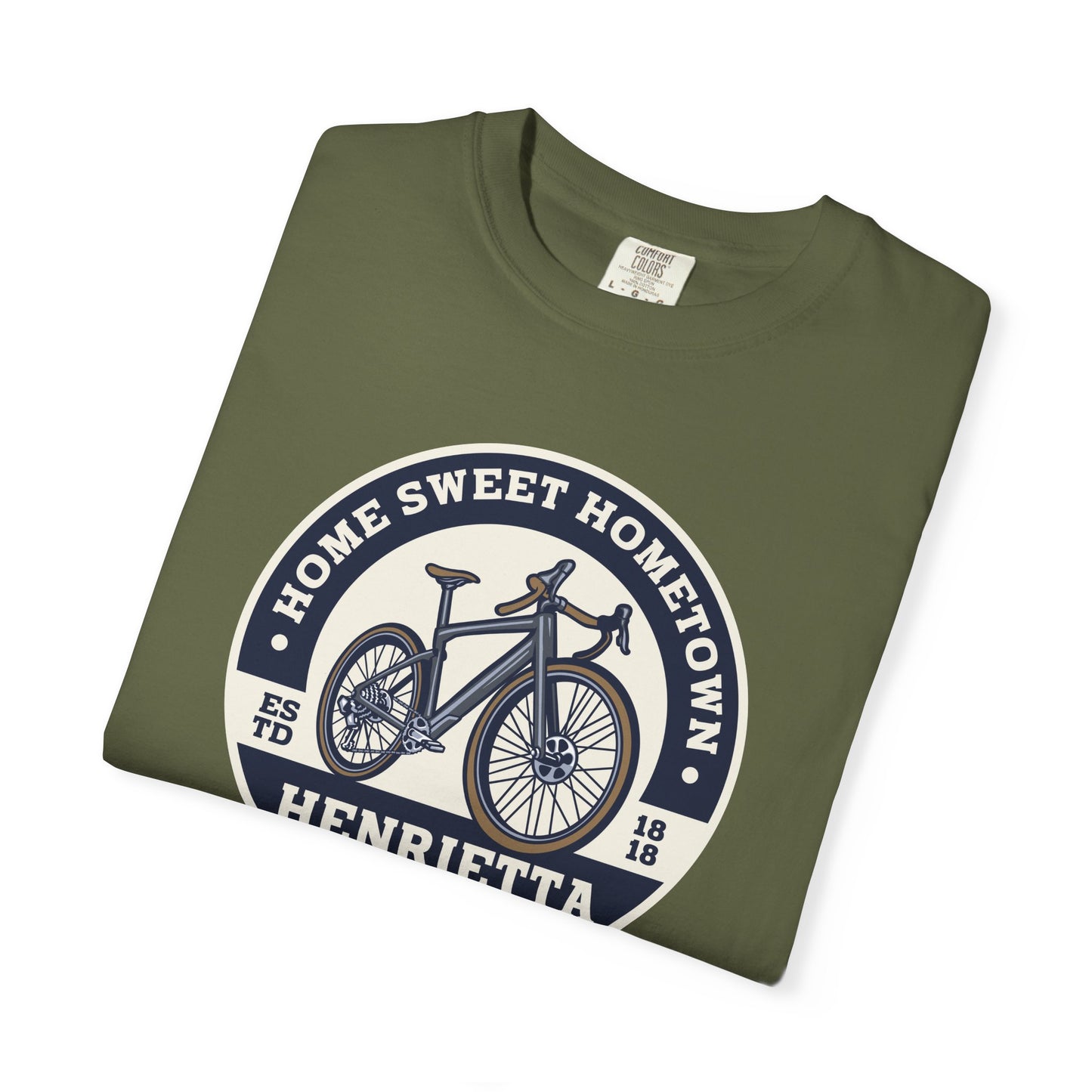 Womens Home Sweet Hometown Bicycle T-shirt