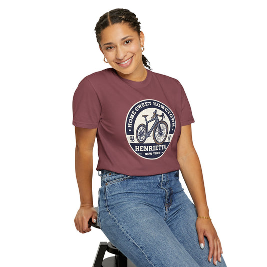 Womens Home Sweet Hometown Bicycle T-shirt