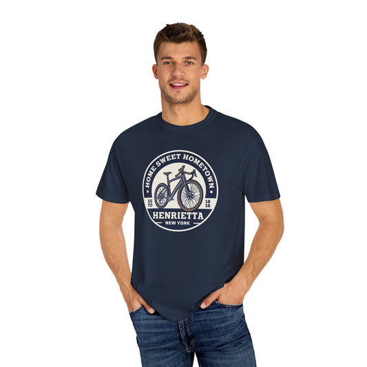Mens Home Sweet Hometown Bicycle T-shirt