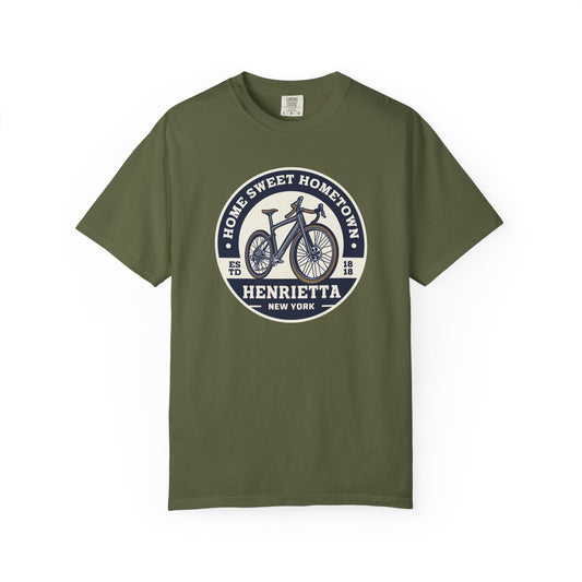 Mens Home Sweet Hometown Bicycle T-shirt