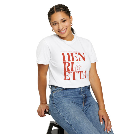 Womens Henrietta, NY Comfort Colors Womens Graphic Tee, Local Hometown T-Shirt