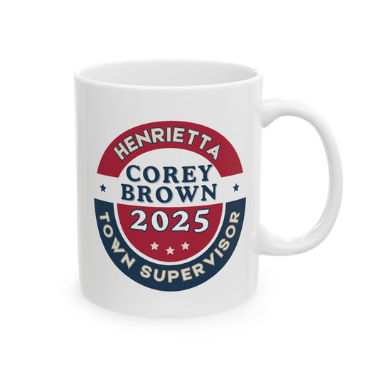 Corey Brown 2025 Campaign Mug Henrietta Ny